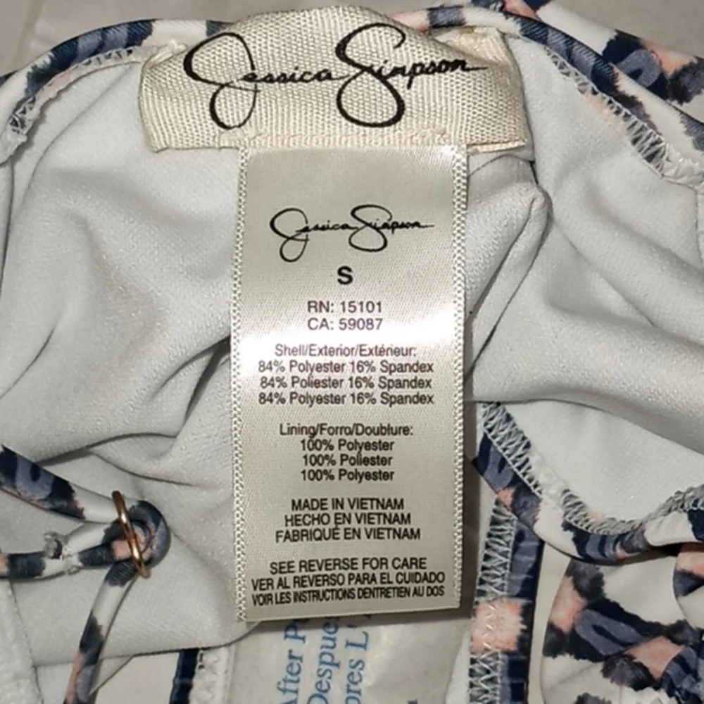 Jessica Simpson Venice Beach Plunge Swimsuit S NWOT‎